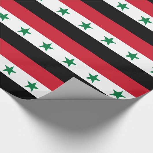 Alte Flagge Syriens Geschenkpapier (Ecke)