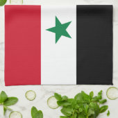 Alte Flagge Syriens Geschirrtuch (Gefaltet)