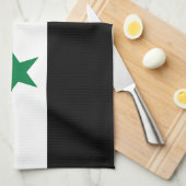 Alte Flagge Syriens Geschirrtuch (Viertel Falte)
