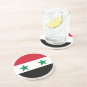 Alte Flagge Syriens Getränkeuntersetzer (Seite)