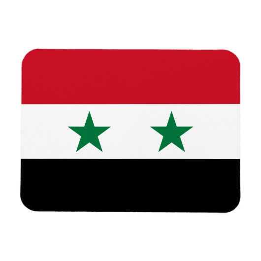 Alte Flagge Syriens Magnet (Horizontal)
