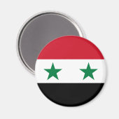 Alte Flagge Syriens Magnet (Vorderseite/Rückseite)