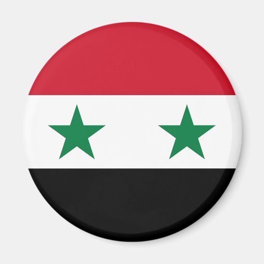 Alte Flagge Syriens Magnet (Vorne)