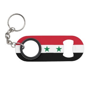 Alte Flagge Syriens Mini Flaschenöffner