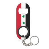 Alte Flagge Syriens Mini Flaschenöffner (Rückseite)