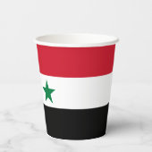 Alte Flagge Syriens Pappbecher (Rückseite)