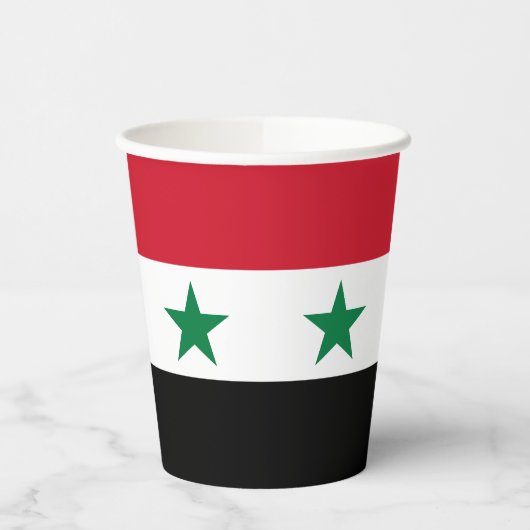 Alte Flagge Syriens Pappbecher (Links)