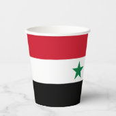 Alte Flagge Syriens Pappbecher (Vorderseite)