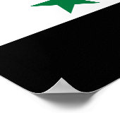 Alte Flagge Syriens Poster (Ecke)