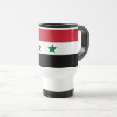 Alte Flagge Syriens Reisebecher (VorderseiteRechts)
