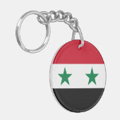 Alte Flagge Syriens Schlüsselanhänger (Vorderseite links)