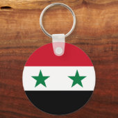 Alte Flagge Syriens Schlüsselanhänger (Vorderseite)