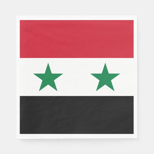 Alte Flagge Syriens Serviette (Vorderseite)