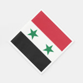 Alte Flagge Syriens Serviette (Ecke)