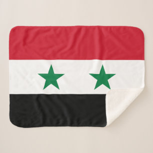 Alte Flagge Syriens Sherpadecke