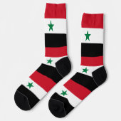Alte Flagge Syriens Socken (Linkes Detail)