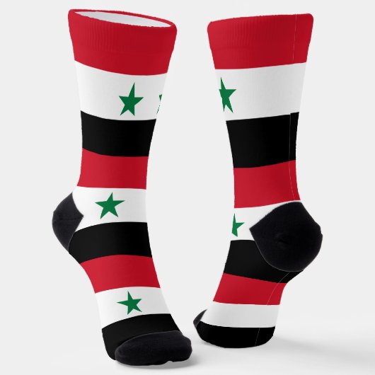 Alte Flagge Syriens Socken (Gewinkelt)