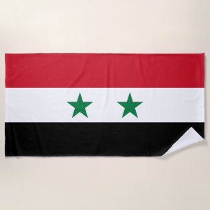 Alte Flagge Syriens Strandtuch
