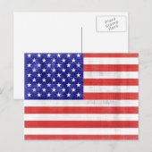 Alte Flagge USA Postkarten (Vorne/Hinten)