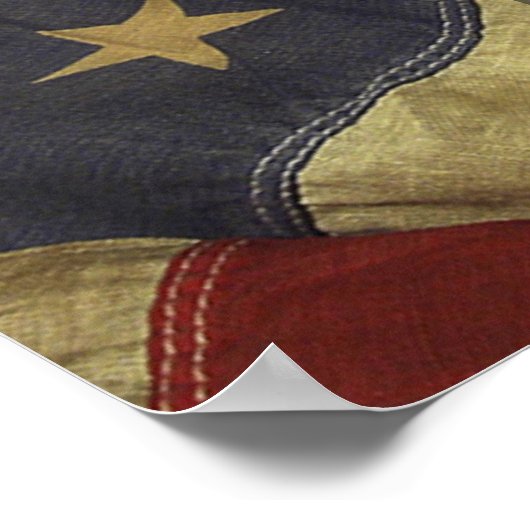 Alte Flagge Wir poster Menschen (Ecke)