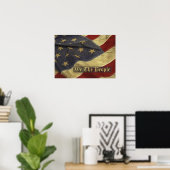 Alte Flagge Wir poster Menschen (Heimbüro)