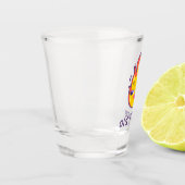 Alte Flamme Shotglas – Feuriger Weiblicher Spaß Schnapsglas (Links)