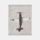 Alte Fleece-Decke der Kämpfer-Flugzeug-B&W Fleecedecke (Vorderseite)