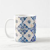 alte Fliese Portugals blauer Dekoration Kaffeetasse (Links)
