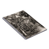 Alte Florida-Eiche-Hammock Graphit-Skizze | Rockle Notizblock (Rechte Seite)