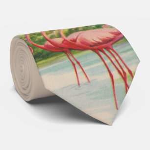 Alte Florida-Flamingo-Krawatte Krawatte