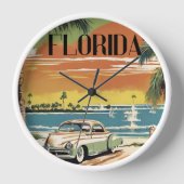 Alte Florida-Wall-Uhr Uhr (Vorderseite)