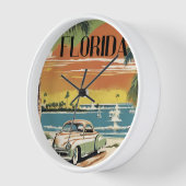 Alte Florida-Wall-Uhr Uhr (Winkel)