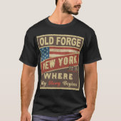 ALTE FORGE, NY Hier beginnt meine Geschichte T-Shirt (Vorderseite)
