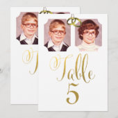 Alte Fotos Hochzeit Tischnummer Cards (Vorne/Hinten)