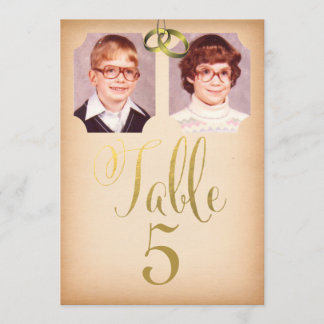 Alte Fotos Hochzeit Tischnummer Cards