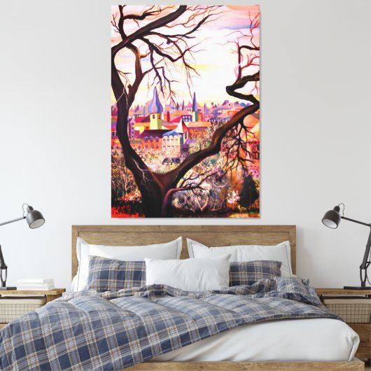 Alte französische Herkunft in gemischten Medien Bo Leinwanddruck (Insitu (Schlafzimmer))