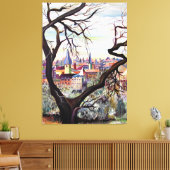 Alte französische Herkunft in gemischten Medien Bo Leinwanddruck (Insitu (Wohnzimmer))