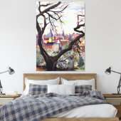 Alte französische Herkunft in gemischten Medien Bo Leinwanddruck (Insitu (Schlafzimmer))