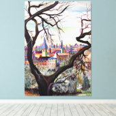 Alte französische Herkunft in gemischten Medien Bo Leinwanddruck (Insitu (Holzboden))