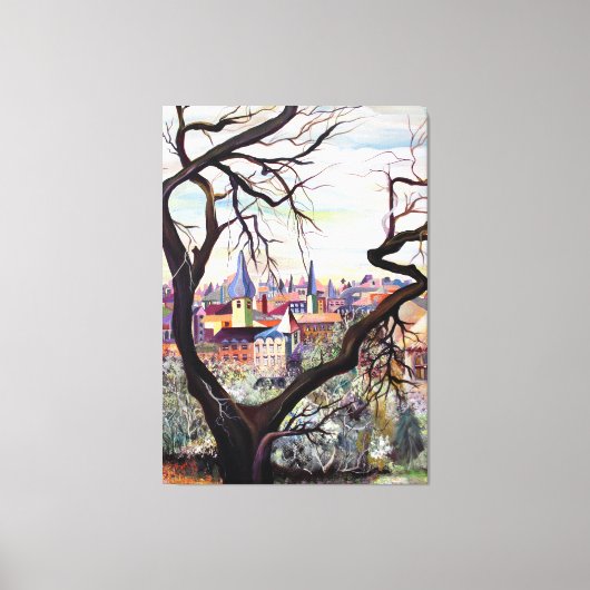 Alte französische Herkunft in gemischten Medien Bo Leinwanddruck (Vorderseite)