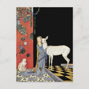 Alte französische Märchen: Bonne-Biche Postkarte