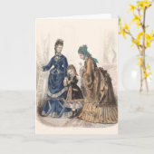 Alte französische Mode-Illustration von Heloise Le Karte (Gelbe Blume)