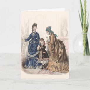 Alte französische Modeillustration von Heloise Lel Karte