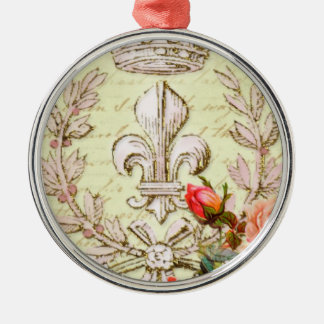 Alte Französische Ornament Aus Metall