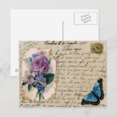 Alte französische Postkarte (Vorne/Hinten)
