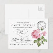 Alte französische Postkarte (Vorne/Hinten)