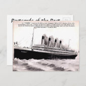 Alte französische Postkarte - Le "Titanic" (Vorne/Hinten)