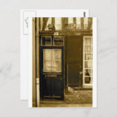 Alte französische Tür Postkarte (Vorne/Hinten)