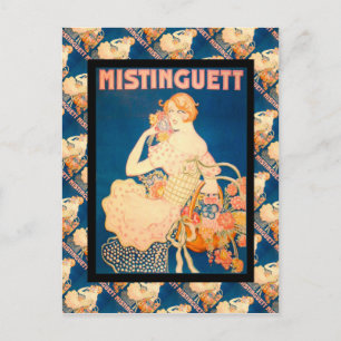 Alte französische Werbung, Mistinguett Postkarte