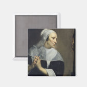 Alte Frau beten Magnet (Vorderseite/Rückseite)